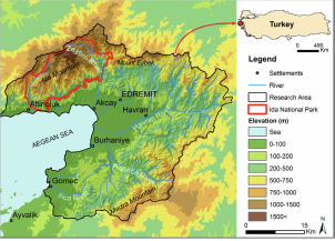 Determination of land degradation according to land use types: a case study from the Gulf of Edremit, Turkey